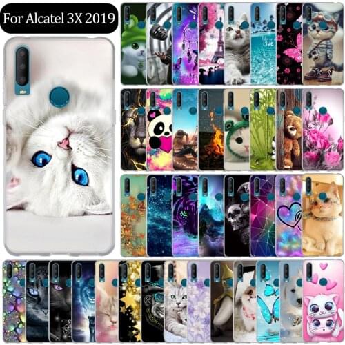 Case For Alcatel 3X 2019 Case Silicone Soft TPU Slim Back Cover For Alcatel 3X 2019 5048Y Phone Case For Alcatel 3X 2019 Cover