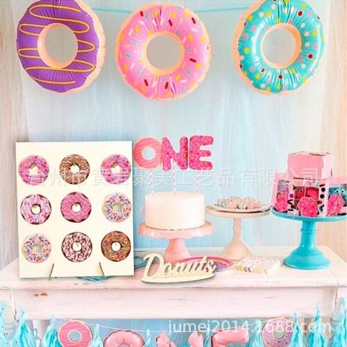 Wooden Baking Shop Donuts Display Racks Wedding Kids Birthday Party Tableware Donuts Decoration Holder Doughnuts Stands Holder