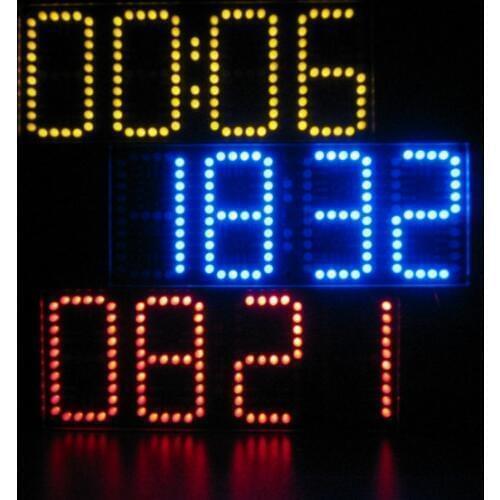 Large Screen Remote Clock Electronic DIY Kit Aluminum Cover and Acrylic backboard 3 colors remote can sell solely