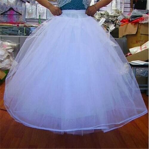 Tulle Ball Gowns NO Hoop 3 layers Wedding Gown Dress Petticoat Underskirt Bridal Crinoline Wedding Accessories
