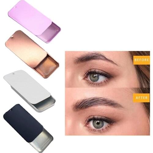 Hot Sales Metal Packaging Transparent Eyebrow Soap Private Label Small Batch Custom Wild Eyebrow Styling Soap Eyebrow Cream