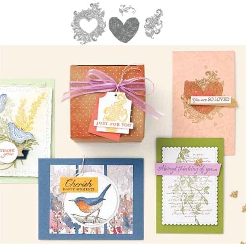 HEART Metal Cutting Dies and Stamps for DIY Scrapbook Card Making Embossing Die Cuts Stencil Template New Stamps and Dies 2021