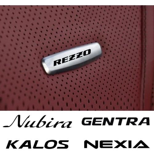 Car Chair Seat Sticker Front Seat Tuning Badges Metal For Daewoo Matiz Nexia Lanos Kalos Gentra Nubira Espero car accessories