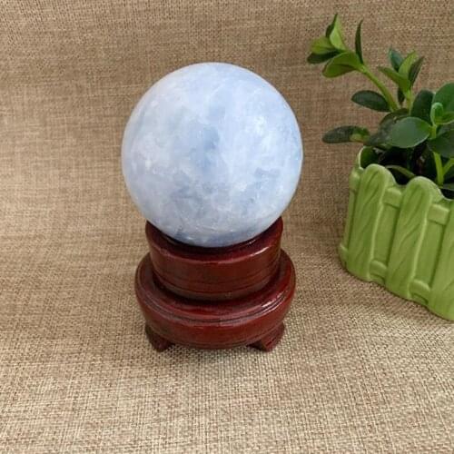 Celestite crystal ball quartz gemstones natural stones and minerals healing reiki feng shui home decoration