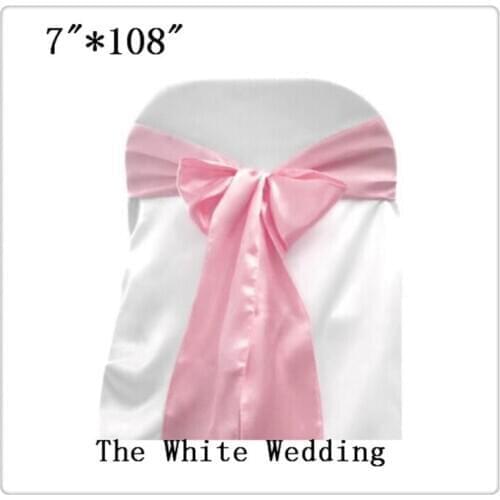 New 100 chair bows pink chair sash china free shipping