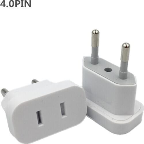 New US To EU Euro Europe Plug Adapter European 2 Round Plug AC Converter Travel Power Adapter American To EU Electrical Socket