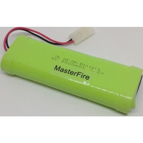 MasterFire 6x SC 7.2V 2500mAh RC Rechargeable Ni-MH Battery NiMH Batteries Pack For Helicopter Robot Car Remote Toys