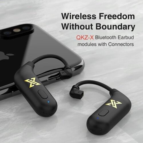 QKZ-X Bluetooth Earbuds Modules with Connectors Bluetooth 5.0 Detachable Earpeices Heavy Bass Sports Wireless Headset