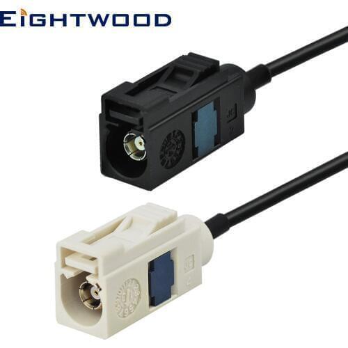 Eightwood Car DAB AM FM Radio Antenna Adapter Extension Pigtail Cable Fakra B Female to Fakra A Female RG174 Cable 3.28ft 100cm