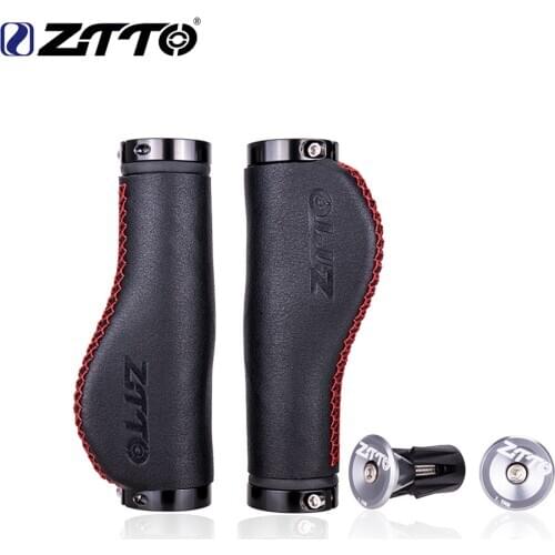 ZTTO MTB bike grips Non-Slip Fiber Leather handlebar grips Anti-Skid Lock-on grips Cycling Soft mountain bicycle Handle grips