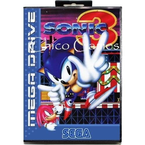 Sega MD games card - Sonic 3 for Sega MegaDrive Video Game Console 16 bit MD card
