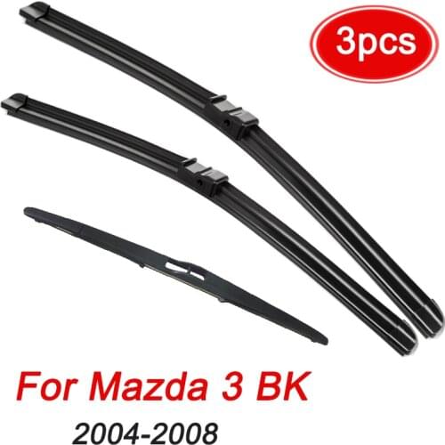 MIDOON Windshield Windscreen Wiper Blades For Mazda 3 BK 2004 2005 2006 2007 2008 Front Window Car Accessories 21" 19" 14"