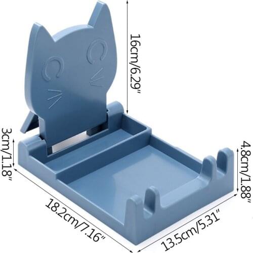 Folding Cute Cat Two-in-one Pot Cover Sitting Spoon Draining Kitchenware Rack Dining Table Storage Storage Tray Storage Rack