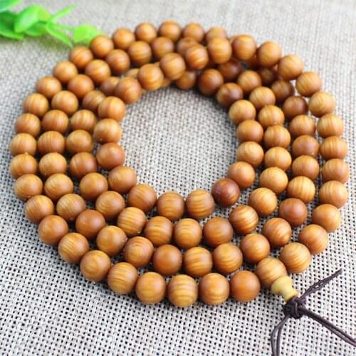 Aging Old Material Taihang Cliff Cypress High Oil Density 108 Beads Bracelet