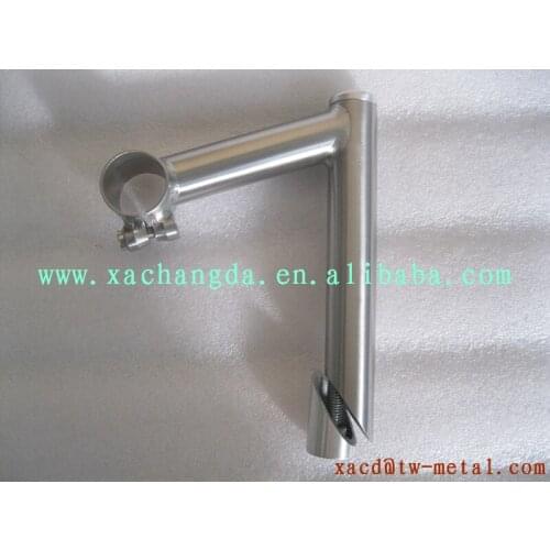 Customized Titanium bicycle handlebar XACD Ti bike stem made "L"shape titanium bike handlebar stem