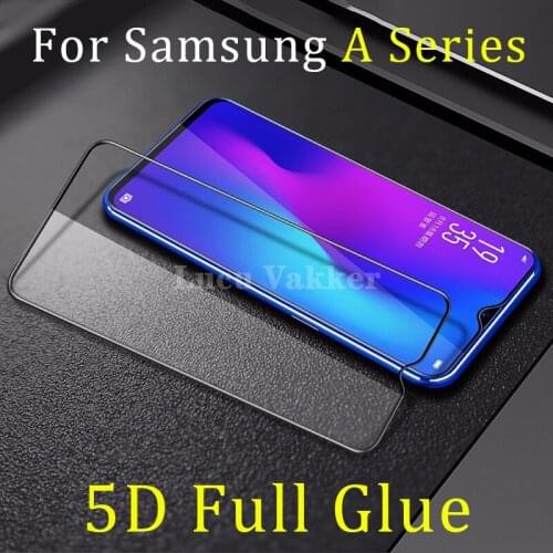 5d full glue tempered glass for samsung a10 a20 a30 a40 a50 a60 a70 a80 a90 protective on galaxy a 10 20 30 40 50 60 70 80 90 9h