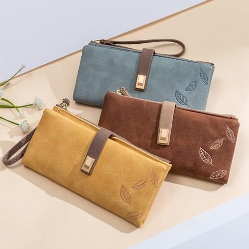 2020 Brand Designer Women Wallet Big Female Purse Long Ladies Wallet Yellow Large Female Coin Purse Money Bag Girl Walet Vallet