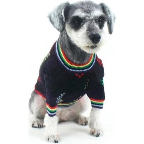 Winter Dog Clothes for Small Dogs Warm Dog Sweaters for Pets Schnauzer Clothing French Bulldog Outfit Pug Yorkie Costume A132