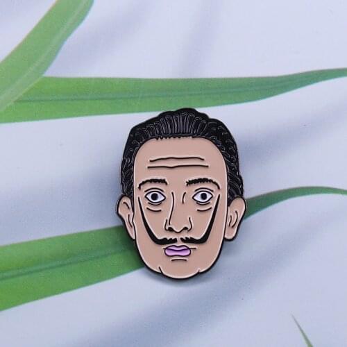 Salvador Dali Enamel Pin recognisable Surrealist paintings brooch