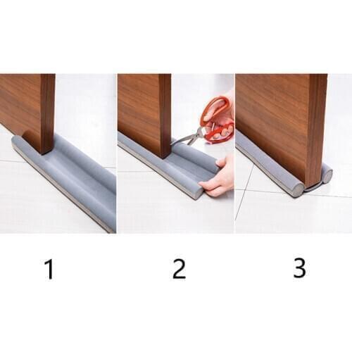 Sound Flexible 2pcs 45cm reduction Blocker under bottom noise sealing Sealer door dust Guard draft Weatherstrip strip stopper
