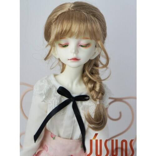 1/4 1/3 Synthetic mohair Doll wigs JD413 7-8inch 8-9inch French Braids MSD SD doll hair