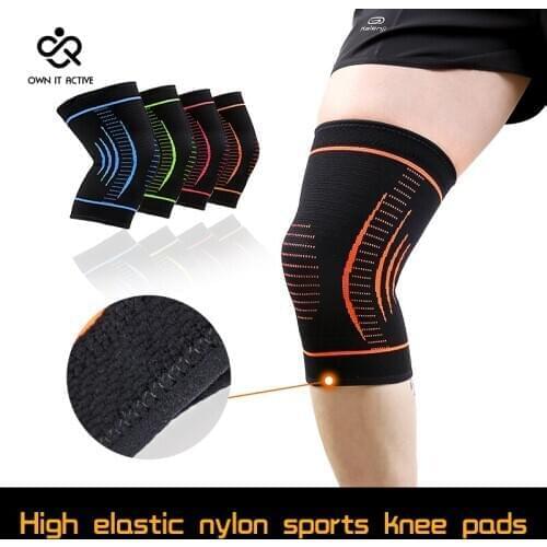 1PC Elastic Knee Pads Stretch Knit Nylon Kneecap Outdoor Sport Cycling Fitness Basketball Running Knee Pad Sports Kneecap M138