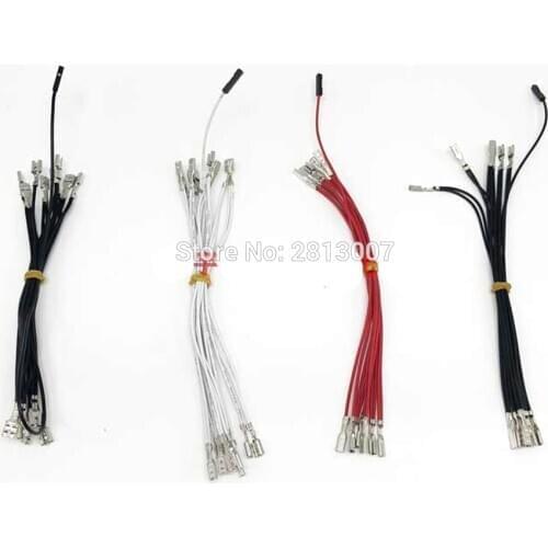 17pcs Female terminal Arcade Harness Wire DuPont head joystick button cable 2.8mm/4.8mm Female connector