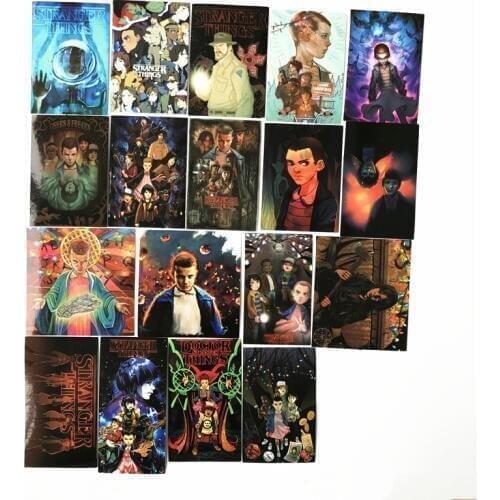 18 Pcs/Lot 2021 Stranger Things Stickers For Car Laptop PVC Bicycle Backpack Home Decal DIY PVC Toy Stickers waterproof Decal