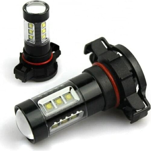 2Pcs H16 80W CREE 16SMD Car Led Fog Lamp 80W High Power Car Light High Thermal Conductivity Aluminum Alloy Car Supplies