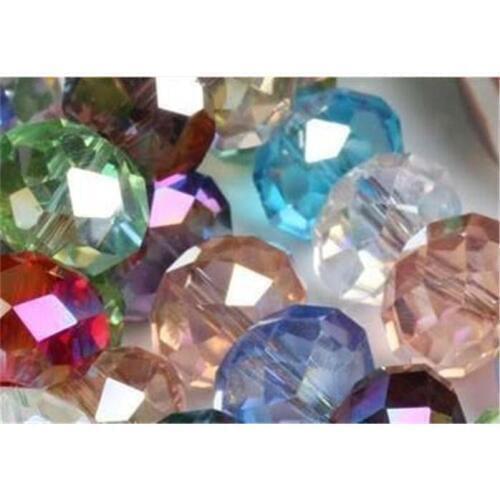 Min Order1 ) 4*6mm Fashion 200pcs Multicolor Glass Crystal beads Faceted Jaspers Beads Loose Beads stone Jewelry making design