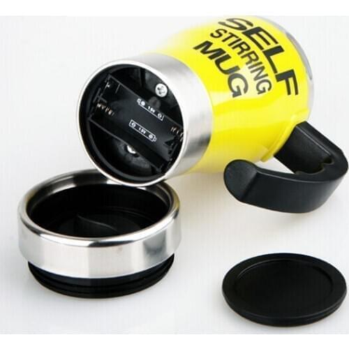 350ML Lazy Auto Stirring Mug Electric Coffee Mixing Cup Stainless Steel Drinking Cup