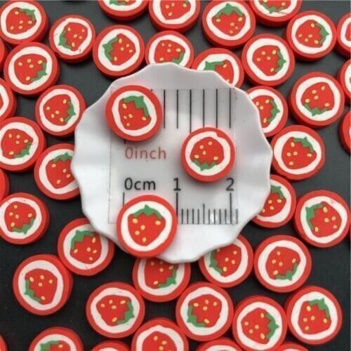 50g Strawberry Polymer Clay Sprinkle For Kids Diy ,Soft Clay For Craft Clay/Nail Art/Scrapbook Decoration DIY,Filler