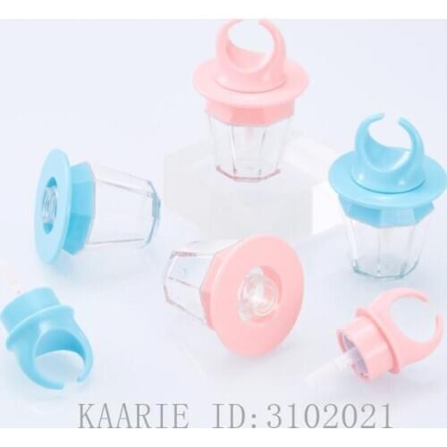 8ml Empty Lip Gloss Tube Lips Balm Bottle wand Brush Container Diamond Ring Shape Refillable Bottle Lipgloss Tube Concealer Tube