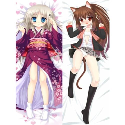 Anime Little Busters! Natsume Rin Kamikita Komari Noumi Kudryavka Saigusa Haruka Hugging Dakimakura Body Pillow Cover Case