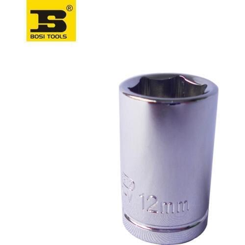 BOSI 3/8" drive metric 12mm six-point socket Cr-v steel