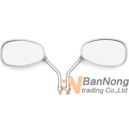 2X10mm Rearview Side View Mirrors For Suzuki VL125 VL250 skywave AN250 AN400 Burgman For Honda CA250 Steed Magna 250 400 750