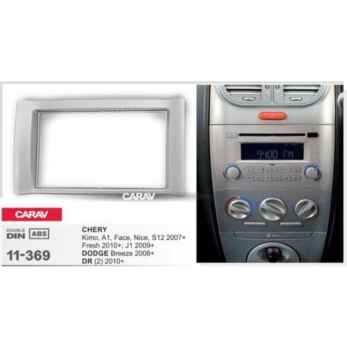 CARAV 11-369 Top Quality Radio Fascia for CHERY Kimo, A1, / DODGE Breeze / DR (2) Stereo Fascia Dash CD Trim Installation Kit