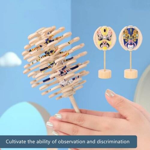 Childrens intelligence development toys Wooden Adult decompression games Fibonacci Spiral Tree Chinese culture ornaments