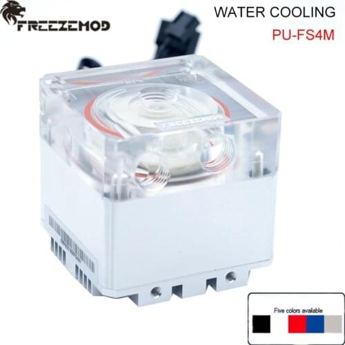FREEZEMOD PU-FS4M Compute Cooling Pc Water Cooler Mute Pump PWM Intelligent Flow 800L/H 12V/5V RGB Light Aura. PU-FS4M