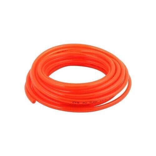 10mm x 6.5mm Fleaxible PU Tube Pneumatic Polyurethane Hose 10M Length Orange Red