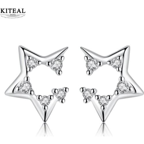KITEAL online shopping india women earring Open five-pointed star stud five star pendientes to us bear jewellery