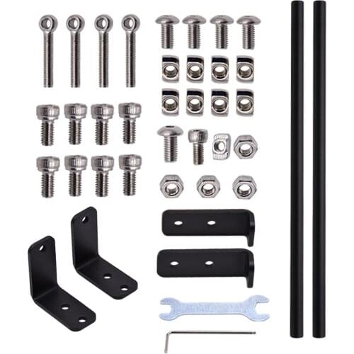 Supporting Pull Rod Kit Set Aluminium Alloy Tie Rod Set for Creality Ender-3/Ender-3S/Ender-3 Pro 3D Printer Accessories DIY