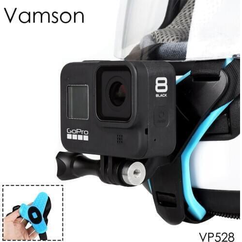 Vamson Motorcycle Helmet Front Chin Bracket Holder Tripod Mount for GoPro Hero 8 7 5 Black Sports Camera Gopro Accessory VP528