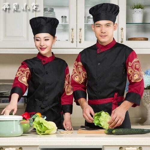 New Hot Checkedout Chef Jacket Cook Coat Restaurant Kitchen Chef Uniform China Style Comfortable Material Working Clothes B-5550