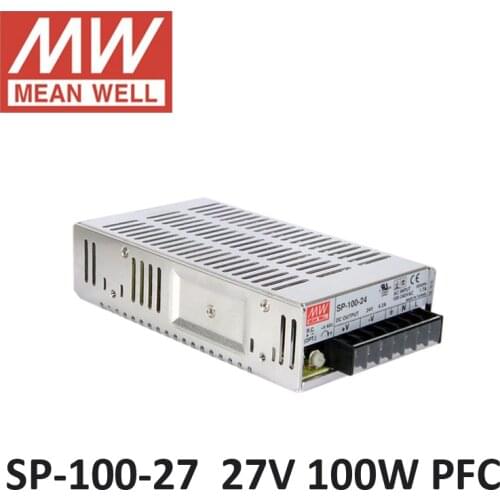 MEAN WELL SP-100-27 Switching Power Supply 27V 3.8A 100W PFC function 85-264VAC input LED power supply driver DC 3.8A 27V