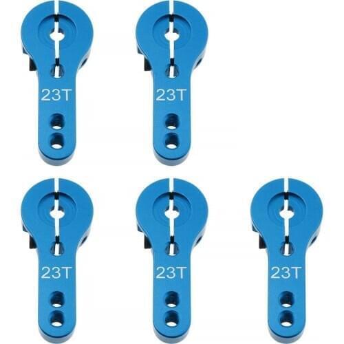 5Pcs 23T Metal Servo Arm Horn with Screws for 1/10 RC Car Parts Accessories