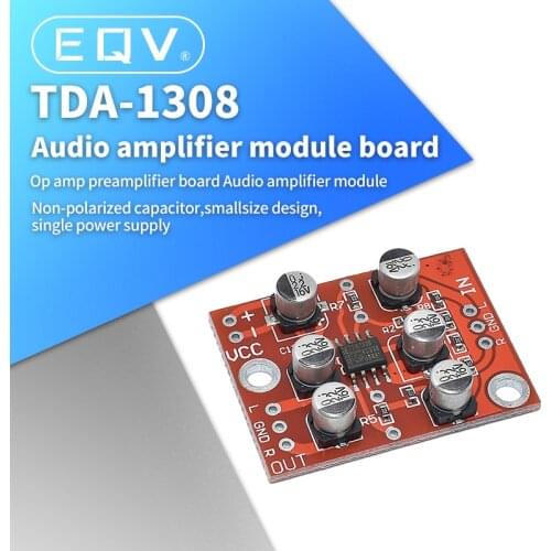 Mini headphone amplifier TDA1308 audio amplifier module low voltage front stage amplifier board