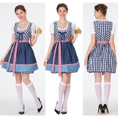 German Oktoberfest Halloween Adult Masquerade Dance Maid Girls Costumes