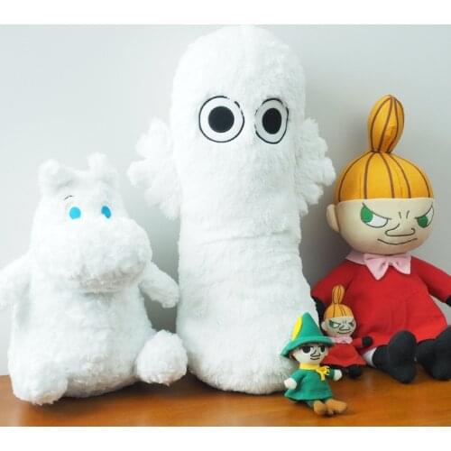 New 15cm/30cm/35cm/48cm Cute White Hippopotam Anime Plush Toys Moomining Stuffed Dolls Animal Hippo Dolls Kids Gifts