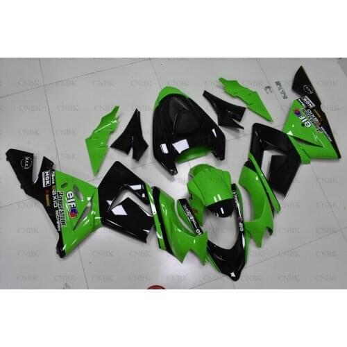 Motorcycle Fairing for ZX10r 2004 Ninja ZX 10r Fairing 2004 Ninja ZX 10r Fairings 2004 - 2005 Green Black